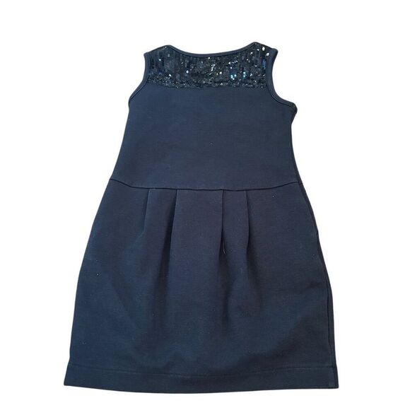 The Children's Place Toddler Girls XS size 4 Blue Sleeveless Bow Party Dress - Picture 5 of 6